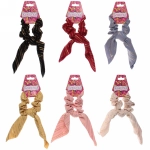 Резинка для волос 1шт «Collection KiKil», золотые полосочки, микс 6 цветов, d-8.5см