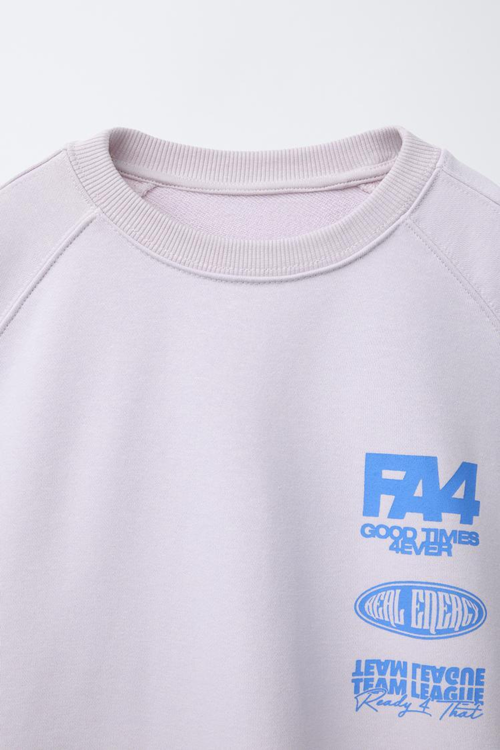 ZARA ХУДИ С ПРИНТОМ, СВЕТЛО-СИРЕНЕВЫЙ