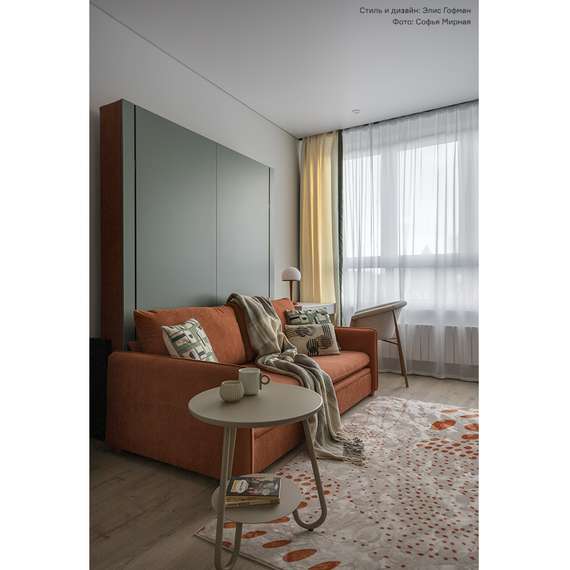 Столик журнальный Stian, Ø50 см, бежевый