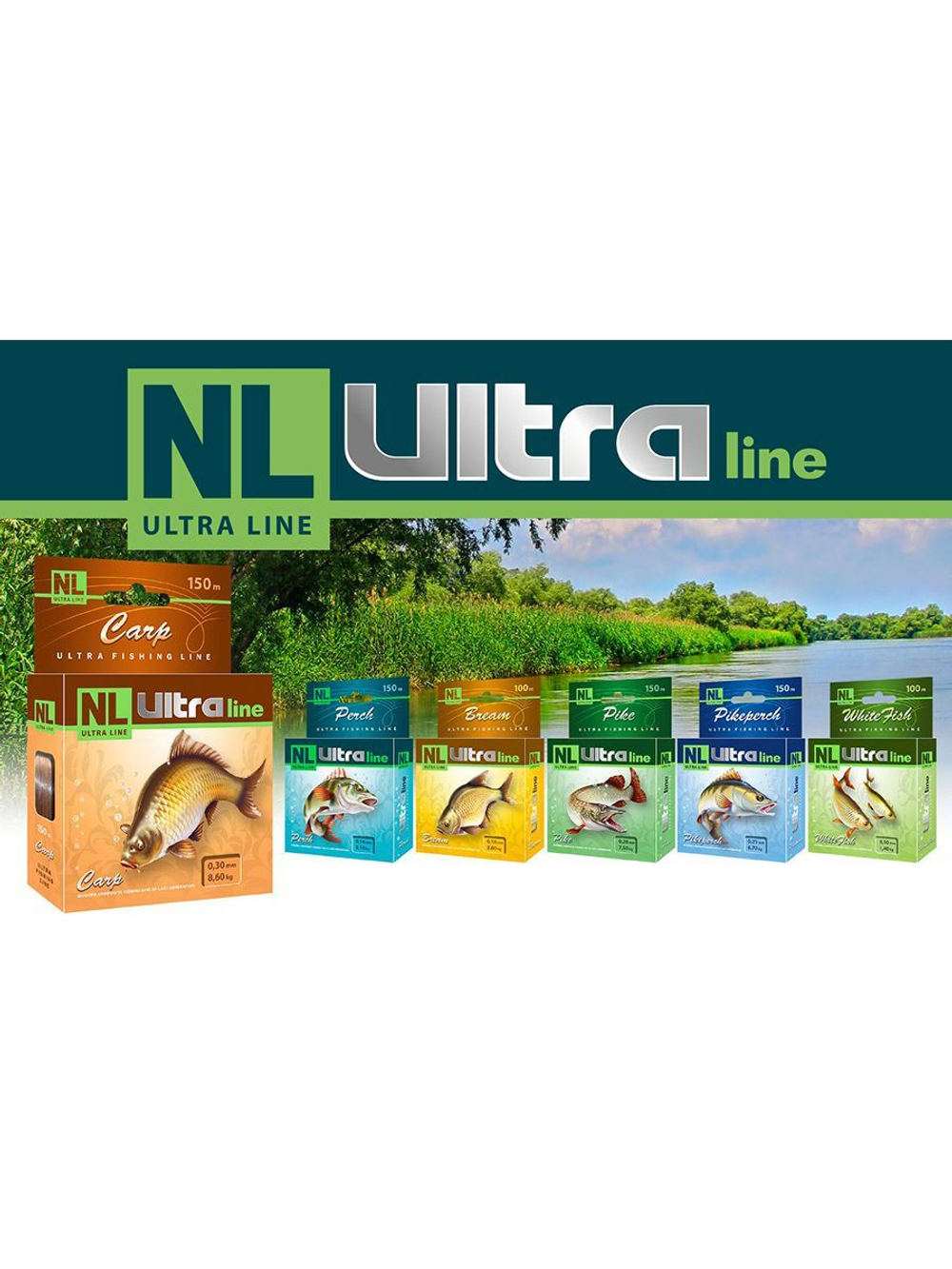 Полиэстровая леска NL ULTRA CARP летняя 0,3 мм 1 шт