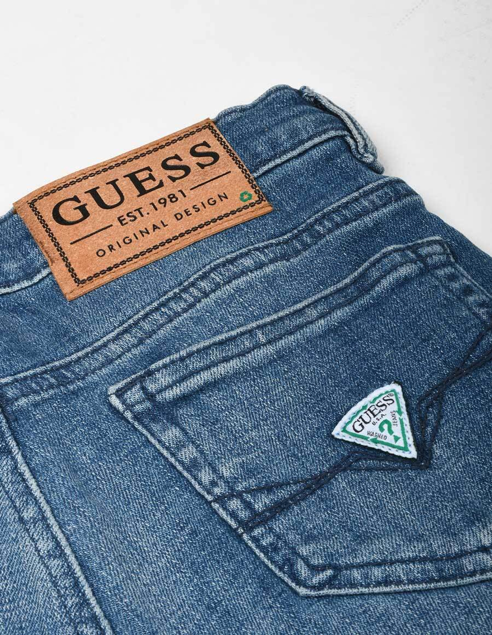 Брюки джинсовые GUESS Синий/Потертости/Небольшие протертости Мальчик