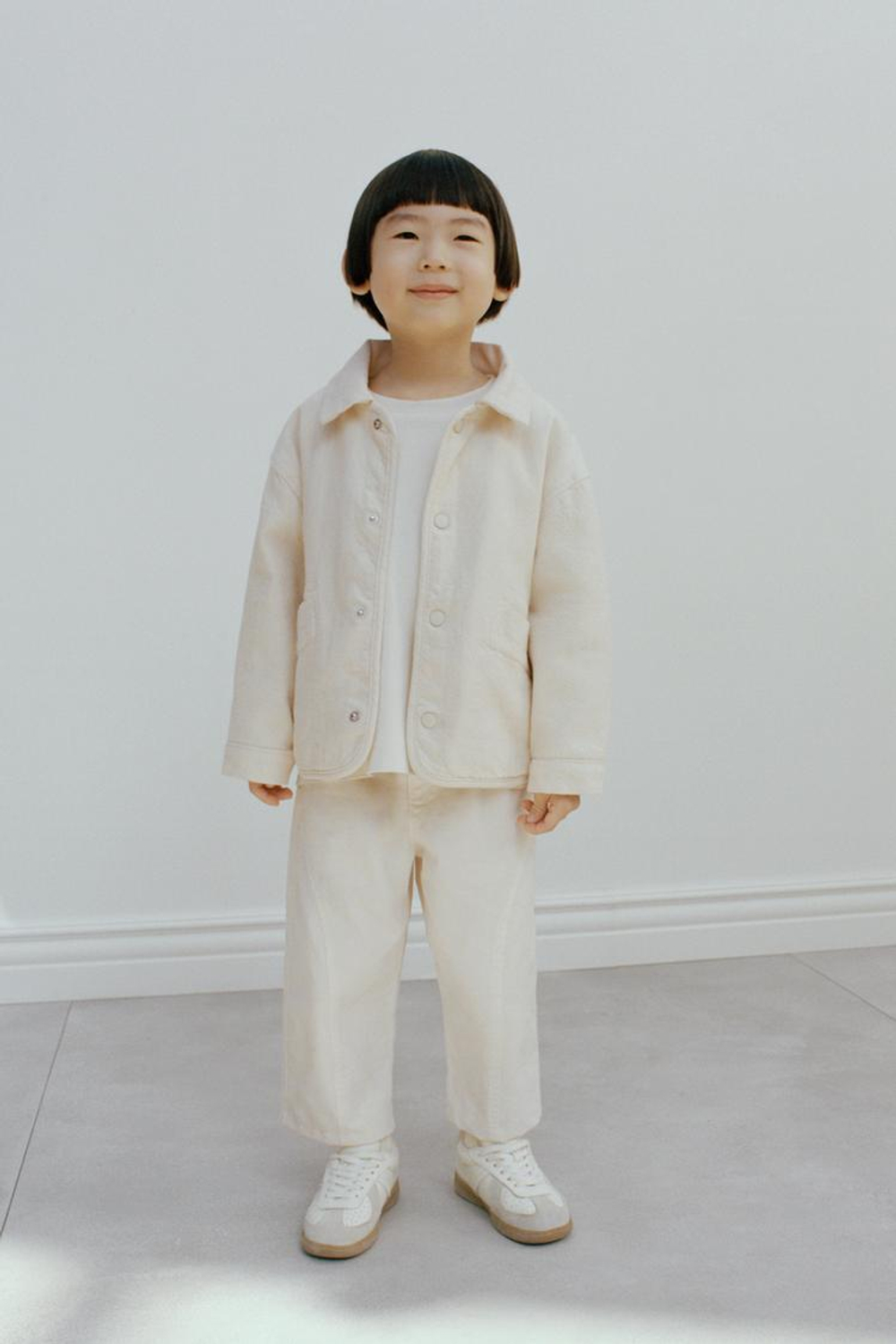 ZARA КУРТКА ИЗ ТВИЛА, ЭКРЮ