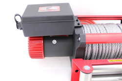 Лебедка для эвакуатора электрическая 24В 17000 lbs (7711 кг) 364:1 SOS (стальной трос)
