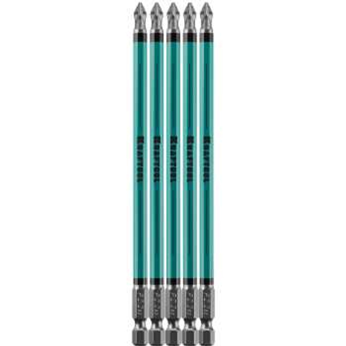 Биты, PZ2, тип хвостовика E 1/4, 150 мм, 5 шт в блистере, KRAFTOOL Optimum Line , 26124-2-150-5