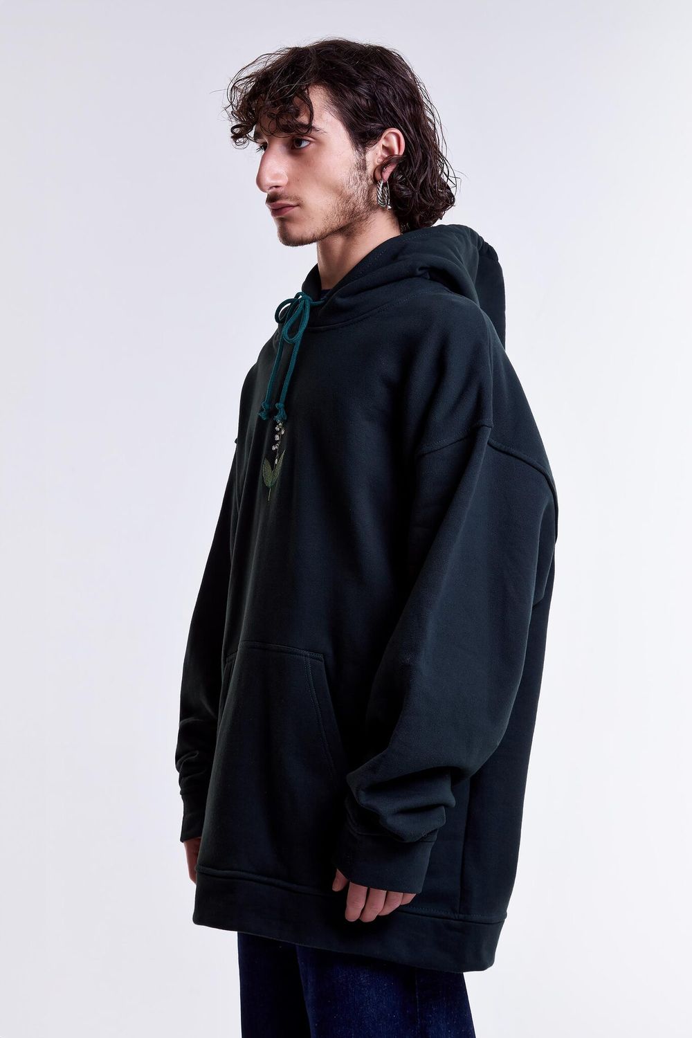 Худи Гербарий Ландыш Warm Темно-зеленый