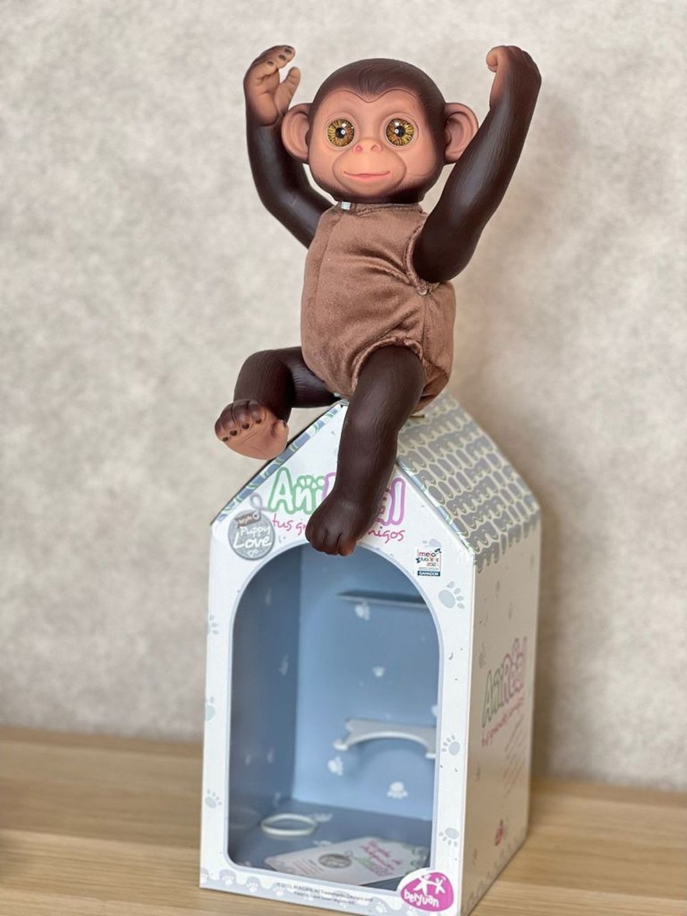 Игрушка мягконабивная 35см AniReal Обезьянка (60107)