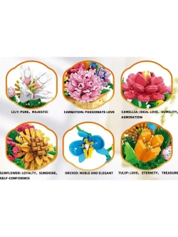 Конструктор Неувядающие цветы 1113 деталей 88044