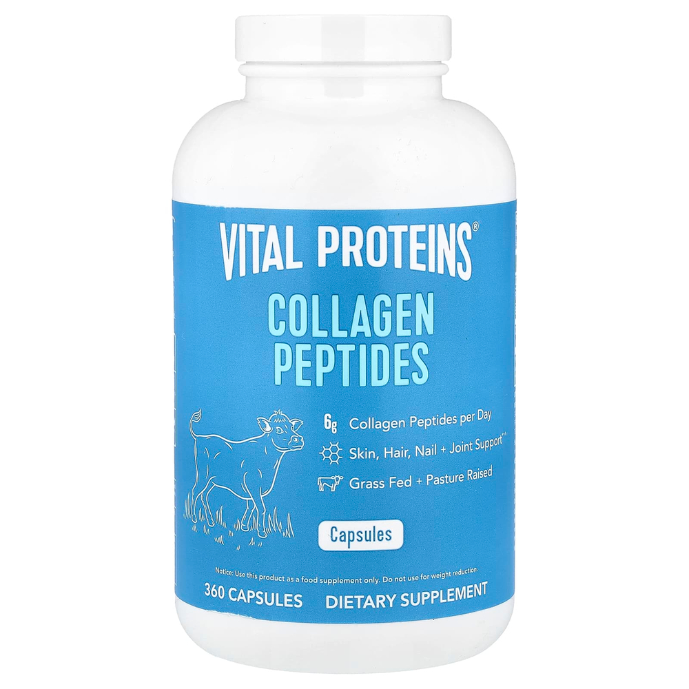 Vital Proteins, пептиды коллагена, 360 капсул (550 мг в капсуле)