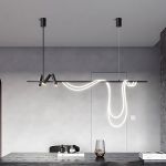 Подвесной светильник 7242P/L1200 black/white