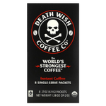 Death Wish Coffee, The World's Strongest Coffee, растворимый кофе, 8 порционных пакетиков по 4,9 г (0,17 унции)