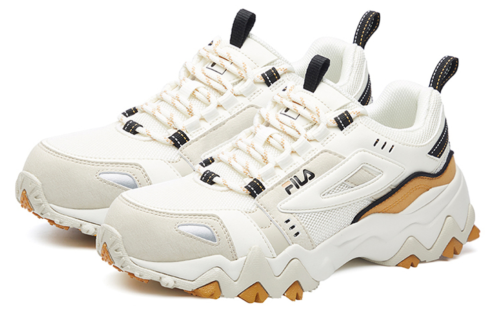 FILA Oakmont low-cut sports casual shoes men's white and yellow