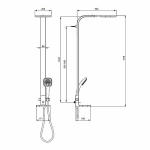 Душевая система Ideal Standard IdealRain Cube B0399AA