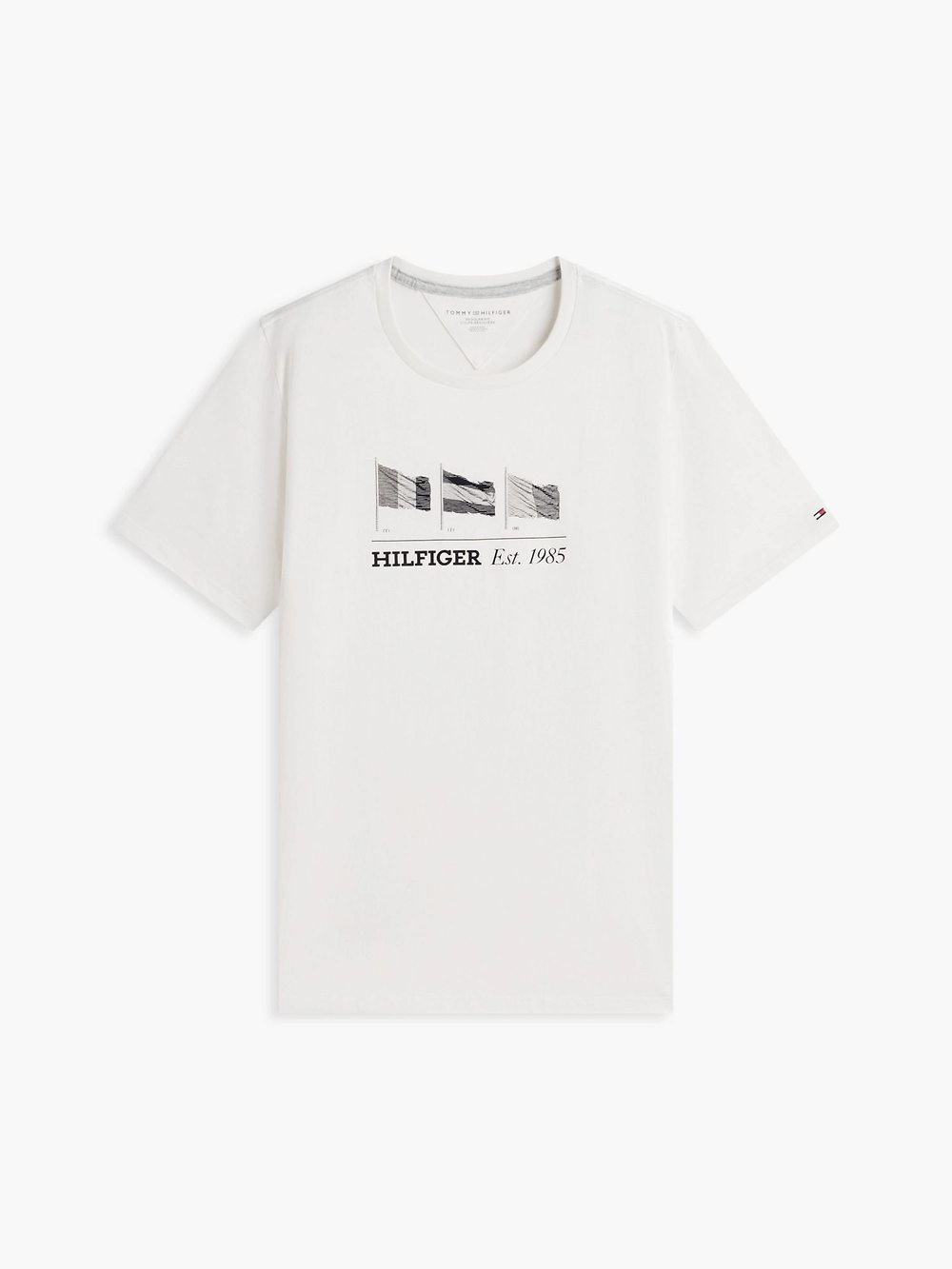 Футболка Tommy Hilfiger Multi-Flag Logo Ivory Petal