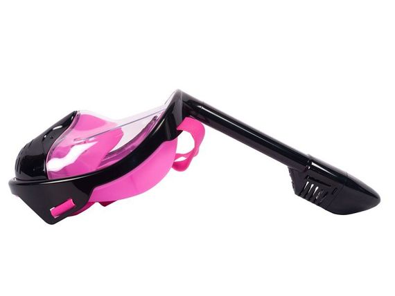 Маска полнолицевая Sargan Планета океан черная/розовая