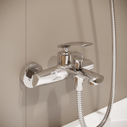 Смеситель для ванны с душем STWORKI Гётеборг S03100CR хром