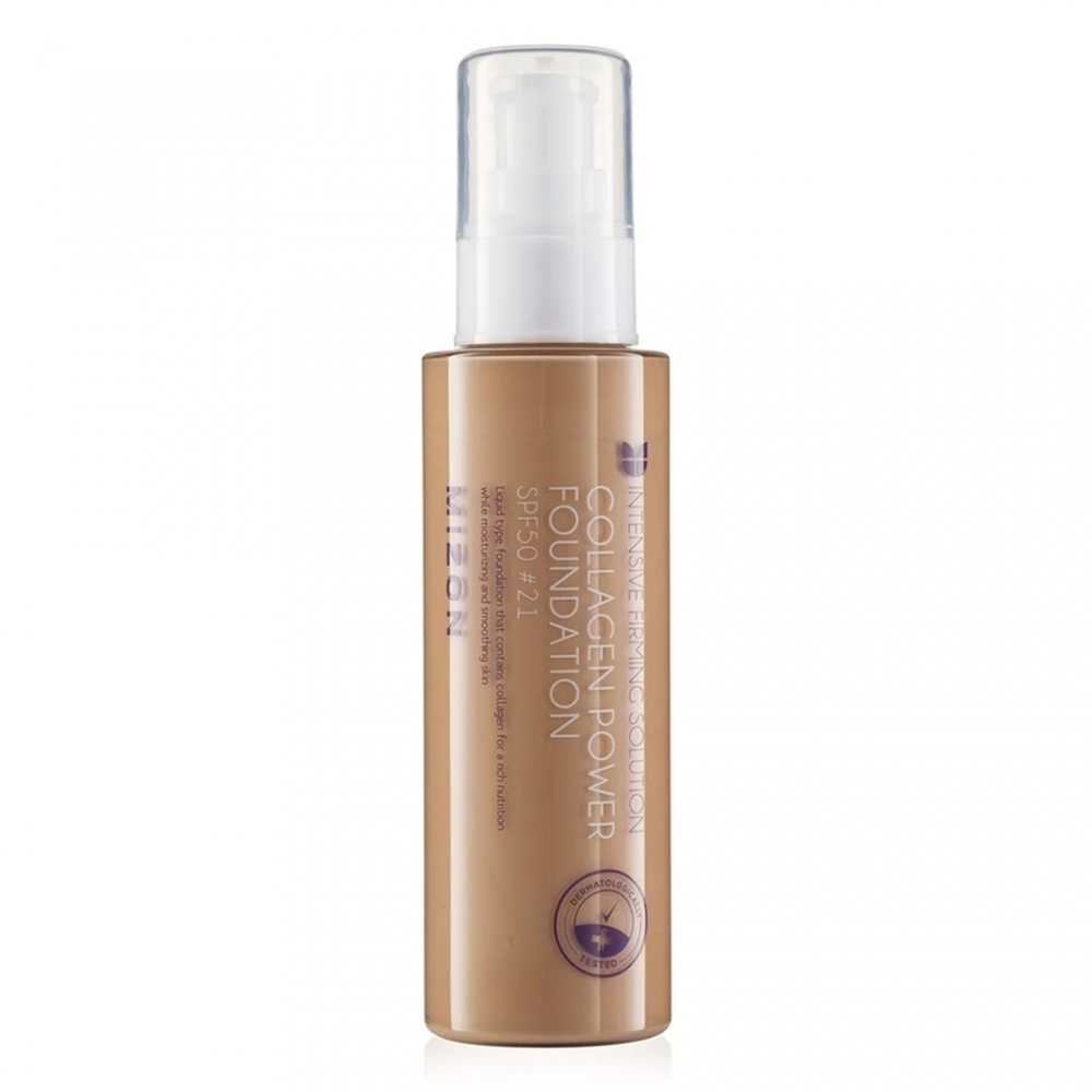 Mizon Collagen Power Foundation SPF50 #21 тональная основа для лица с коллагеном 21 тон