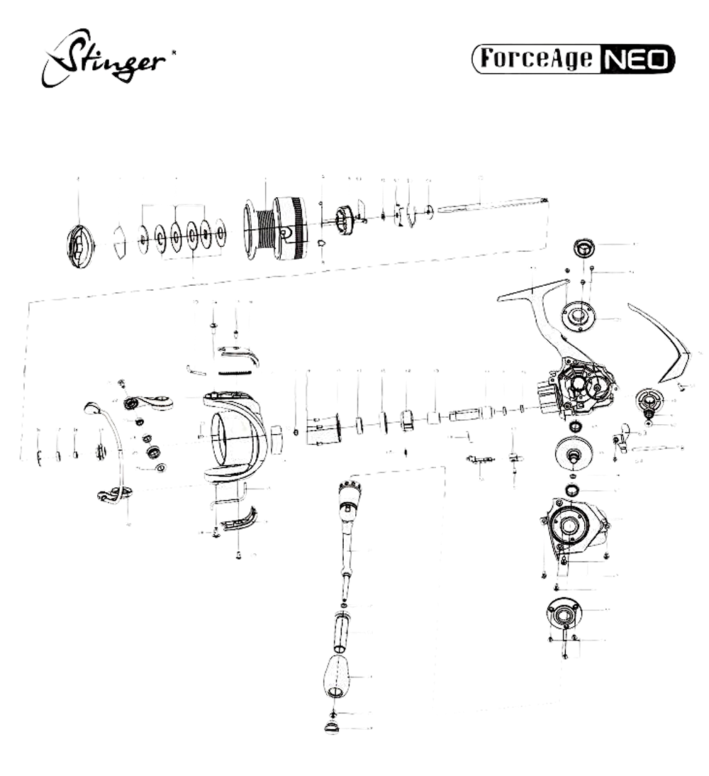 Катушка Stinger ForceAge Neo FN1003 bb6+1 (5.2:1) Вес 138г 0.10/0.120/0.14мм-150/110/85м