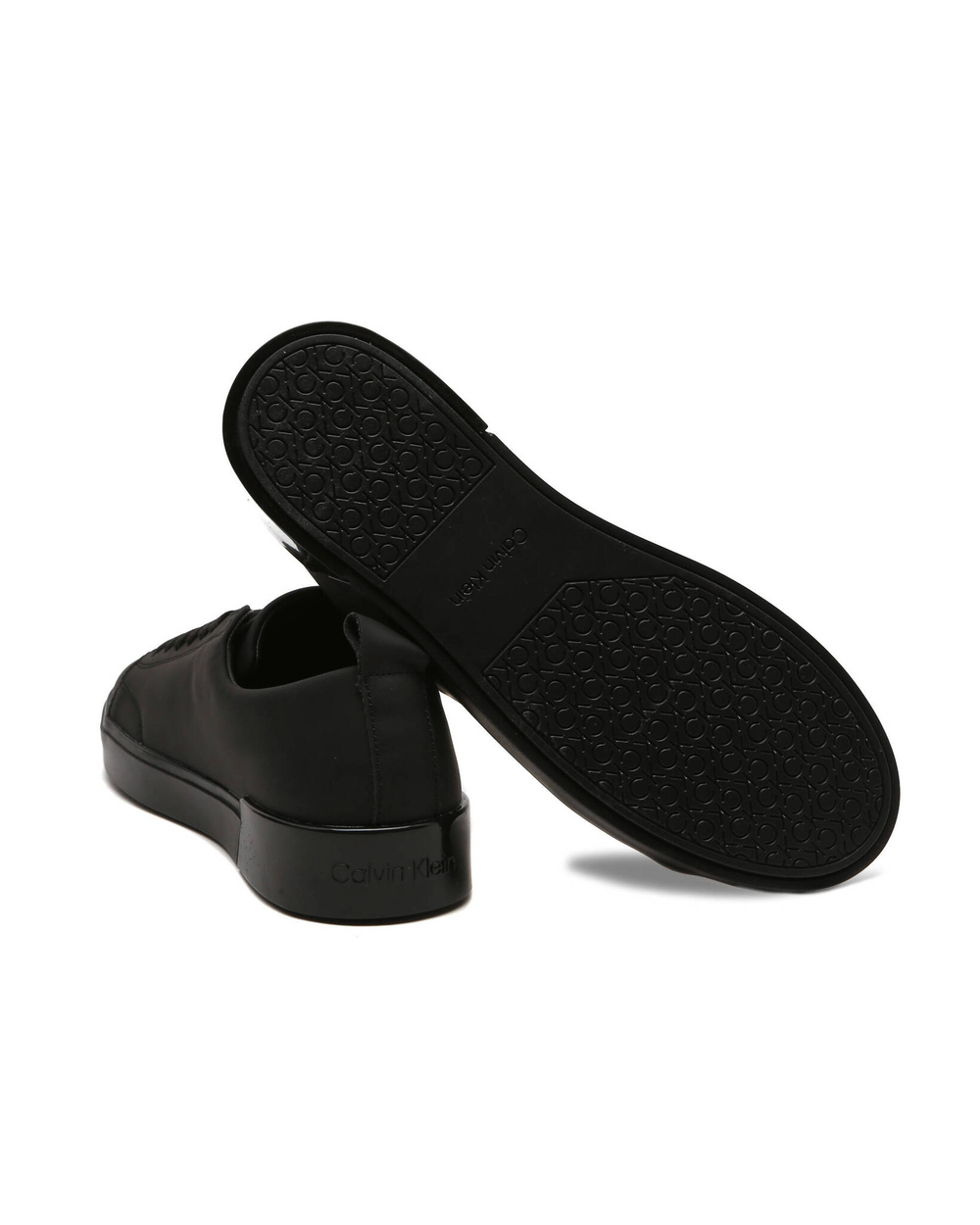 Кожаные кроссовки low top lace up Calvin Klein - черный(HM0HM00677)