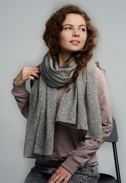 Палантин из 100% монгольской шерсти