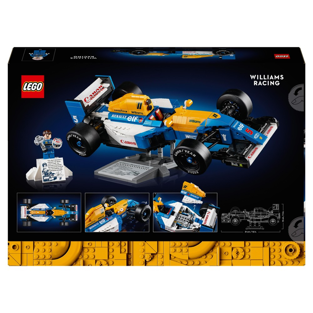 Конструктор LEGO Icons Williams Racing FW 1830 1035314B и Найджел Мэнселл — фото 7