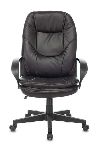 Кресло руководителя Бюрократ CH-868LT черный эко.кожа крестов. пластик