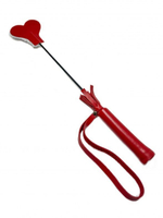 Красно-белый кожаный мини-стек - 36 см. (Цвет: красный с белым)