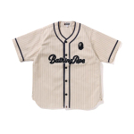 A Bathing Ape Bathing Ape Pinstripe Baseball Shirt