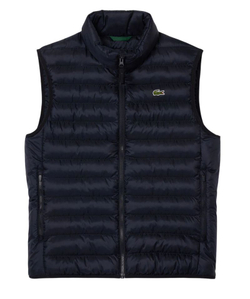 Мужская теннисная жилетка Lacoste Water Repellent Puffed - navy blue