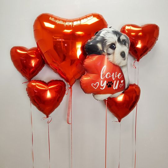 Сет "Сердца и щенок"