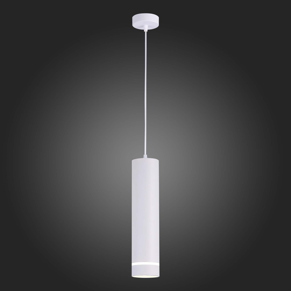 ST115.543.12 Светильник подвесной Белый LED 1*12W 4000K 936Lm Ra>90 120° IP20 D80xH300 165-265V Подвесные светильники