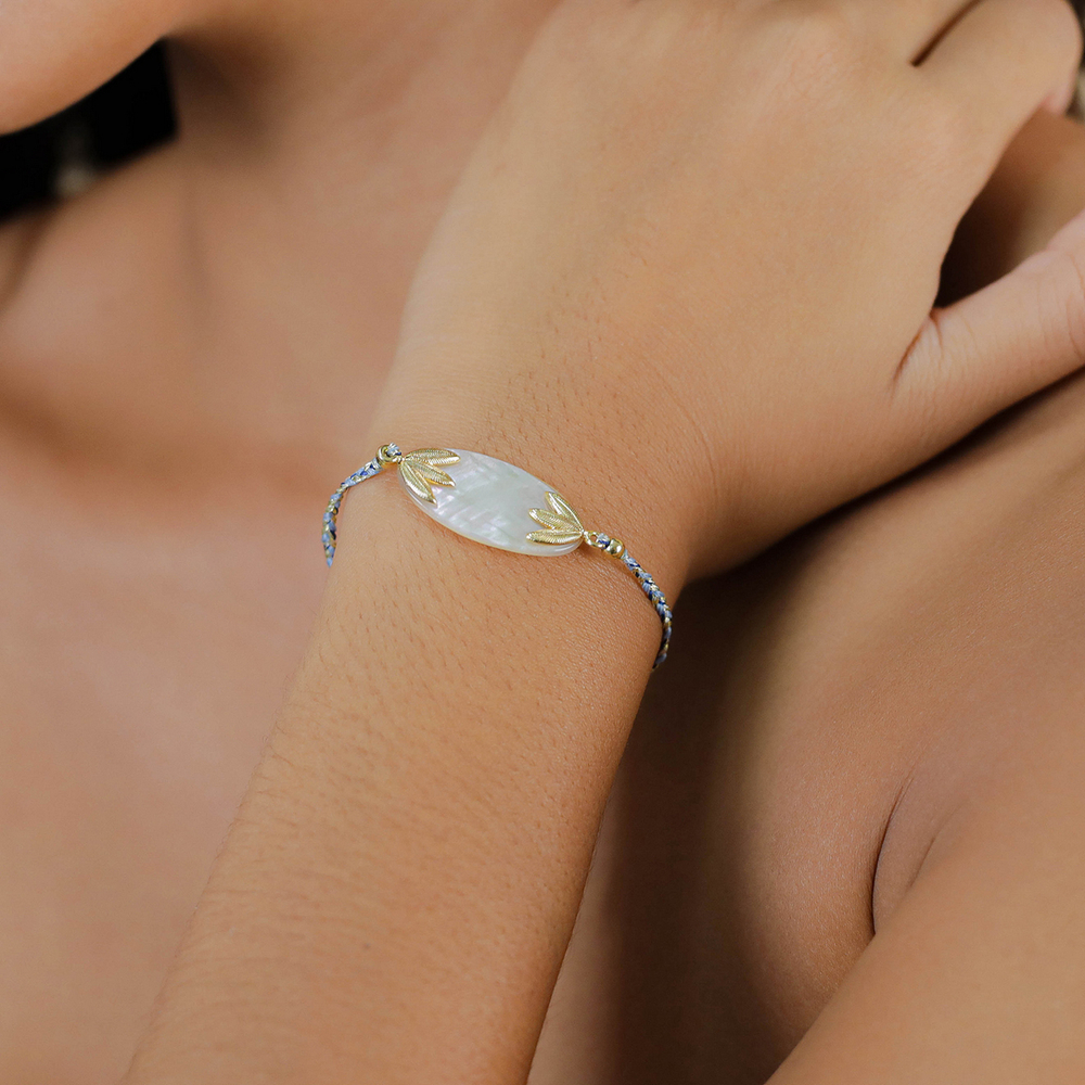 Браслет Franck Herval, Palma, с перламутром, FH26.1-13-73284 (голубой)