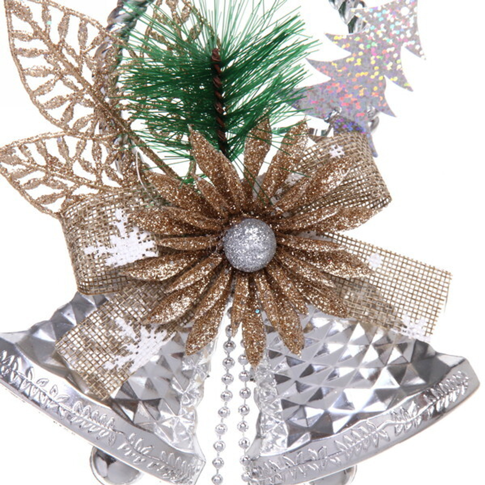 Украшение новогоднее «Зиминий звон» 30*15 см, Серебро