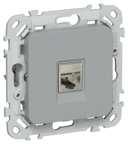 FLITE Розетка компьютерная RJ45 категория 6 STP РК6-1-1-ФлС серый IEK