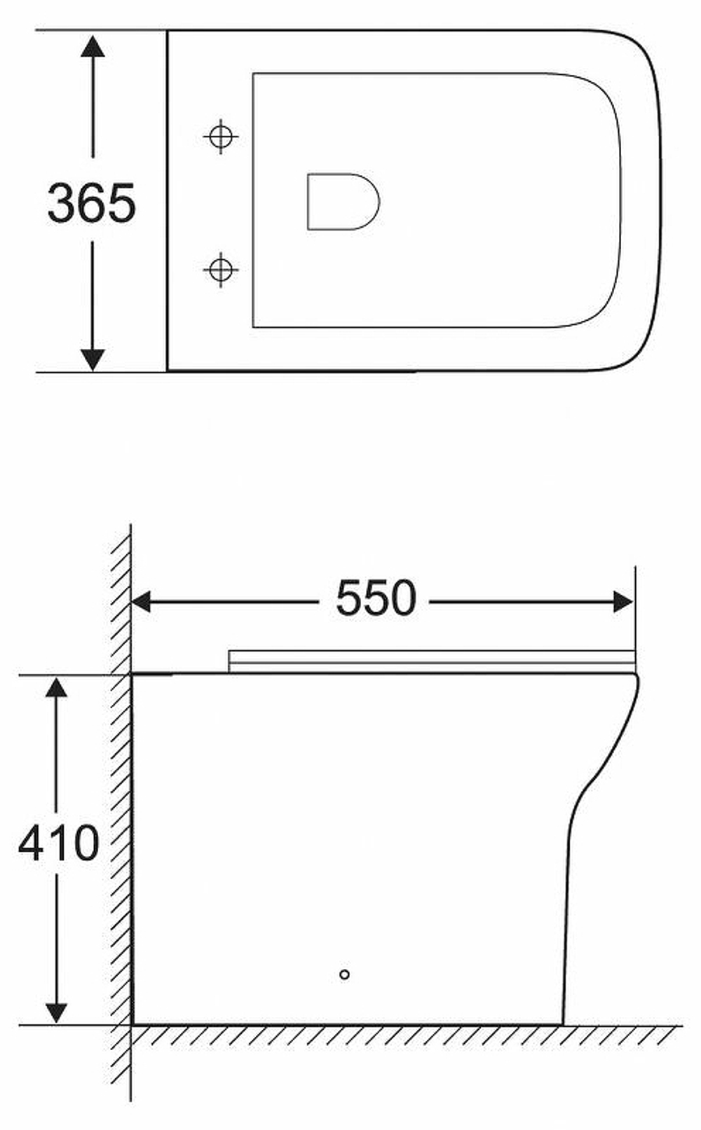 Унитаз BelBagno Romano BB248CBR приставной без сиденья