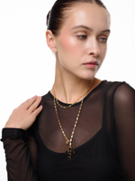 Сотуар "Black cross crystal" Gold