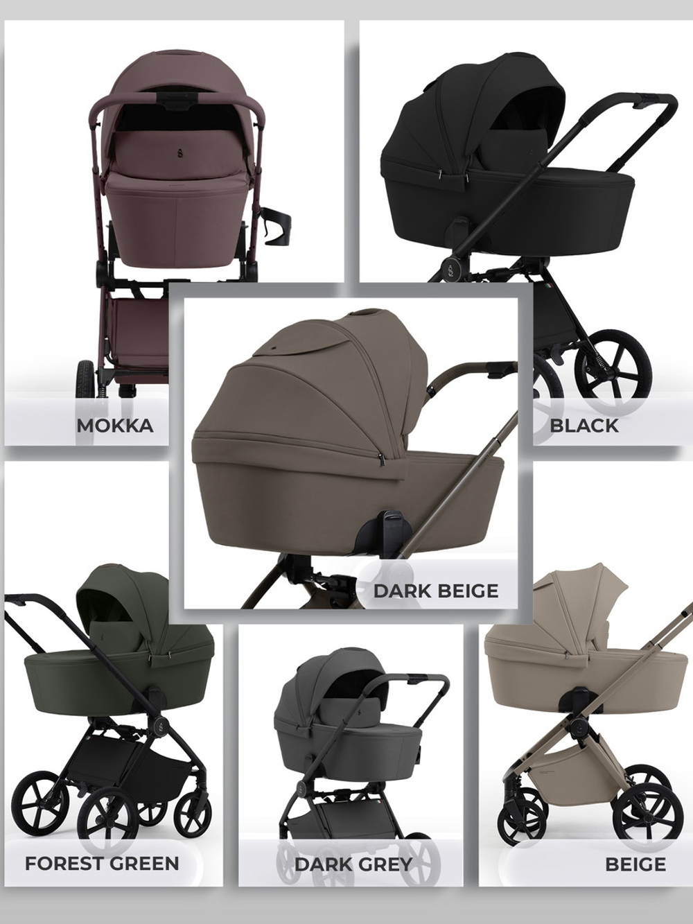 Коляска 3 в 1 Sweet Baby SBL Elegante Pro + автокресло Elegante Plus Dark Grey