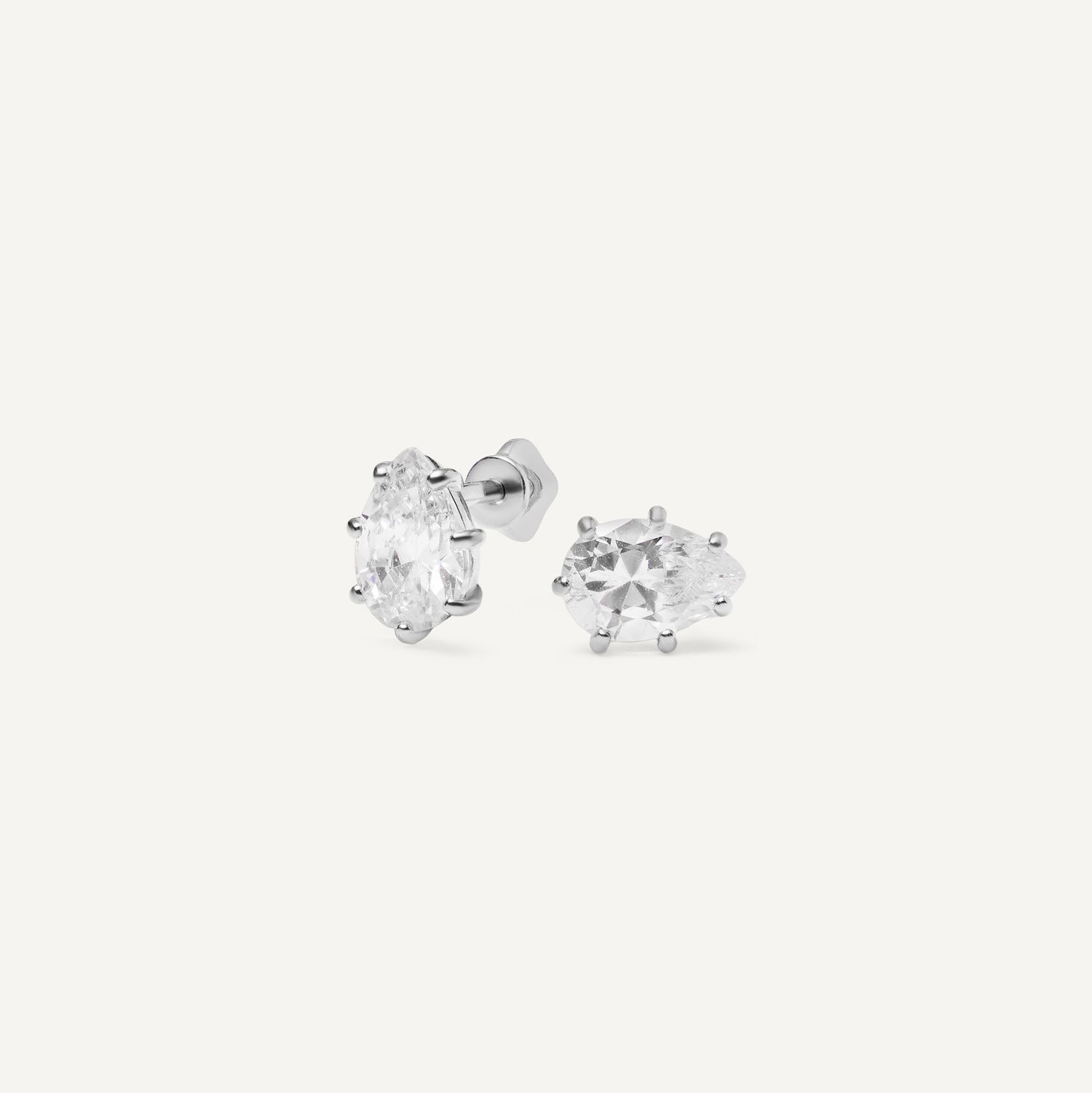 Серьги Classic Pear Studs, Size 6