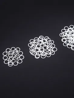 Кольцо Arta-F, 10 мм, металл, белый 001