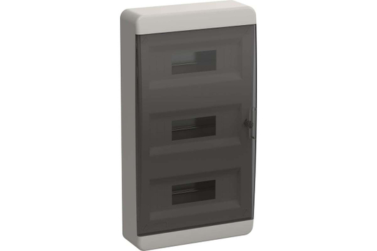 Корпус пластиковый ЩРН-П-36 IP41 черная прозрачная дверь TEKFOR IEK