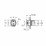 Унивесальная встроенная часть GROHE для душа