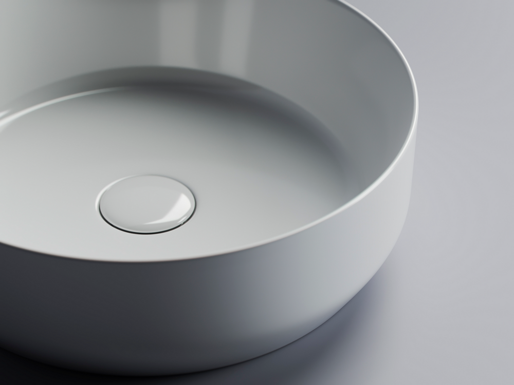Умывальник чаша накладная круглая Element 390x390x120мм