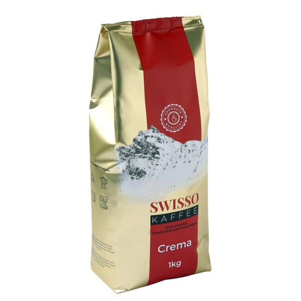 купить Кофе в зернах Swisso Kaffee Crema, 1 кг (Свиссо Кафе)