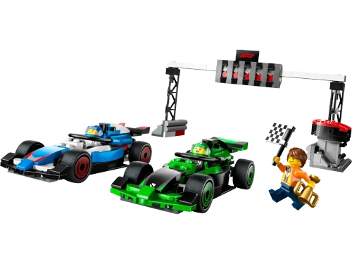 Конструктор LEGO City 60474 Сетка F1 с гоночными автомобилями CARB и Sauber