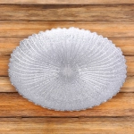 Тарелка 26см «Нимфа» серебро