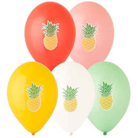 Набор латексных шаров «Ананас» 36 см, 5 шт
