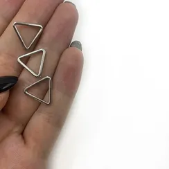 Треугольник для бретели серебро 10 мм, Arta-F