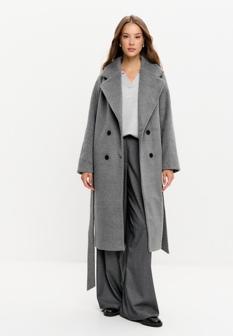 Пальто двубортное