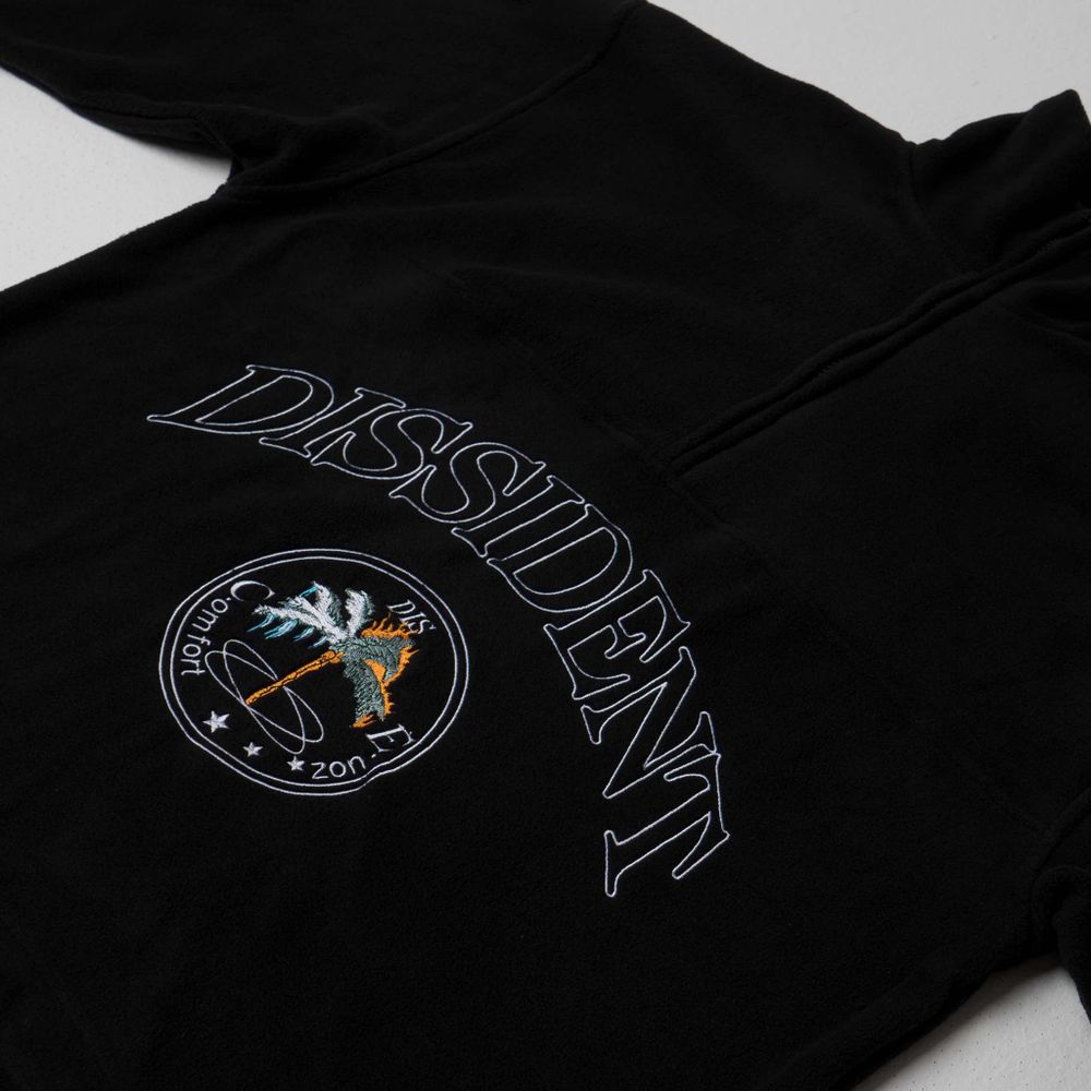 Толстовка Dissident Флисовая "DZ" Черная