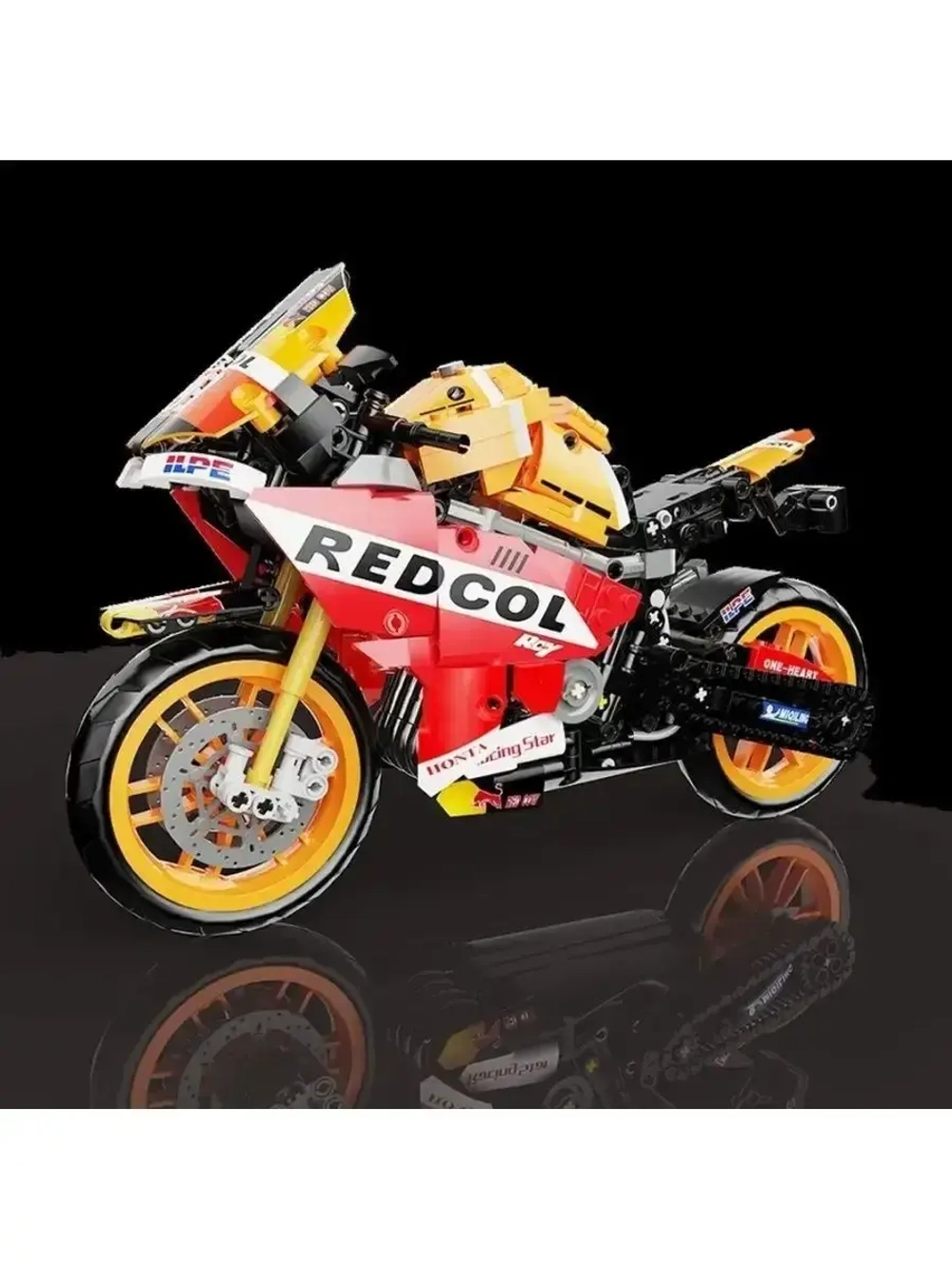 Конструктор гоночный Мотоцикл Honda 811 деталей 5182