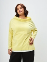 Лонгслив оверсайз с вырезом лодочка